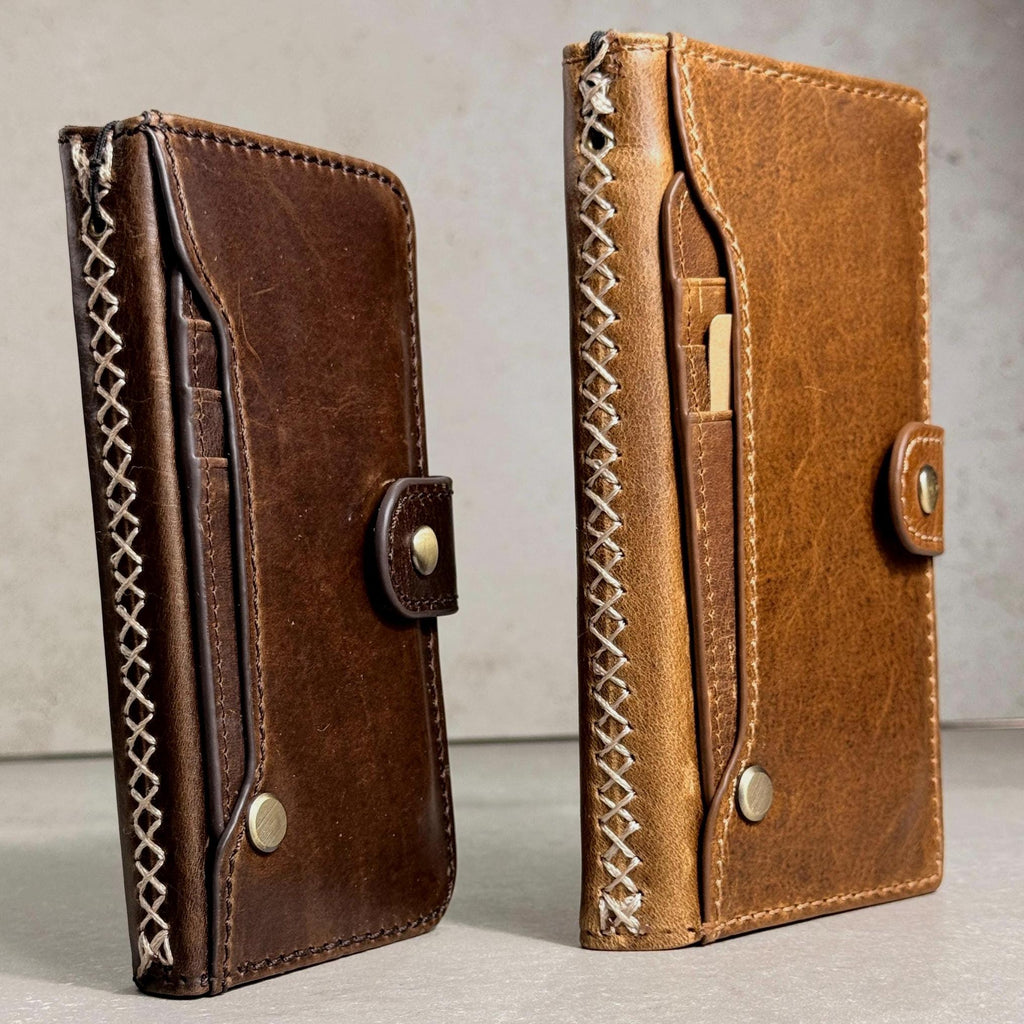 Genuine Leather fo OnePlus Open Case Wallet Handmade Wireless Luxury