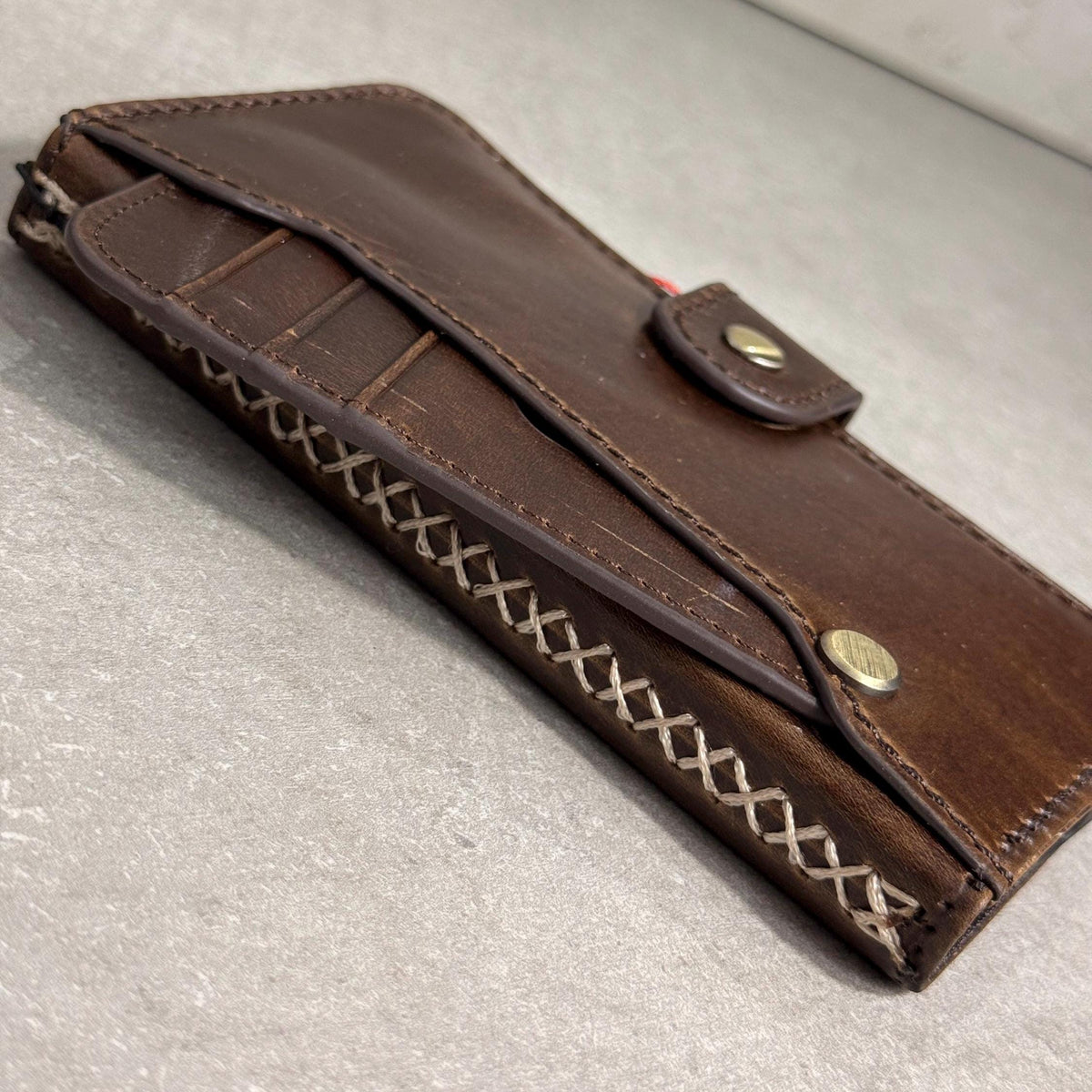 Genuine Leather fo OnePlus Open Case Wallet Handmade Wireless Luxury