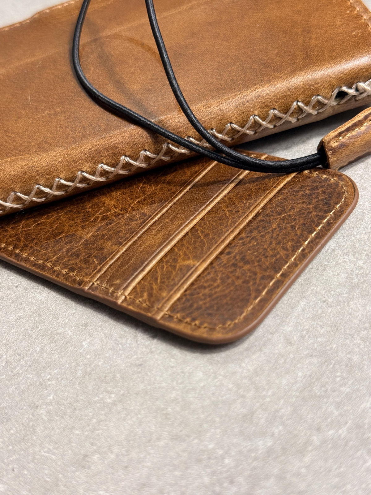 Handmade Leather Wallet Case: Galaxy S21 S22 S23 S24 S25 Ultra, Card Slots