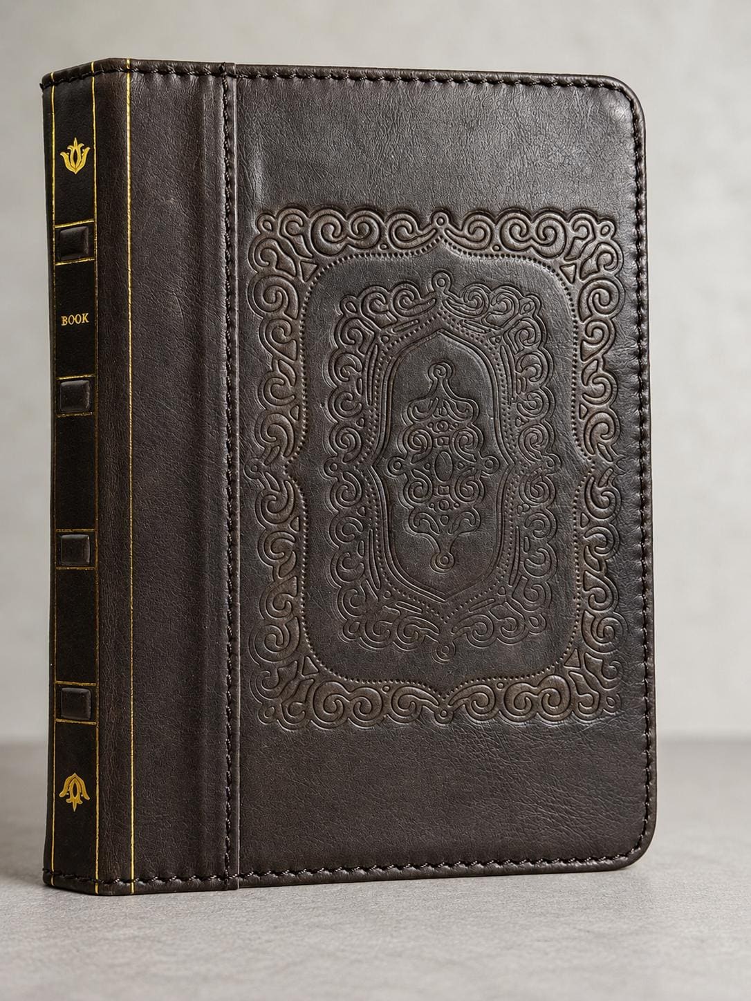 Handmade Leather iPad Cover, Book Style Case with Pen Holder