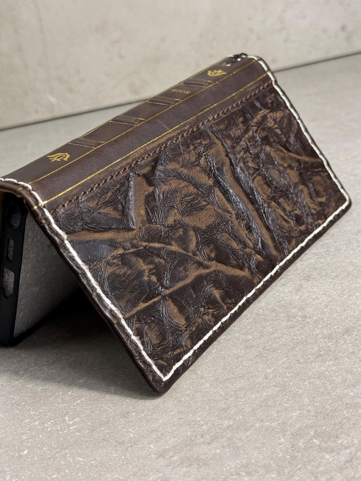 Handmade Leather Wallet Case: Galaxy S21 S22 S23 S24 S25 Ultra, Card Slots