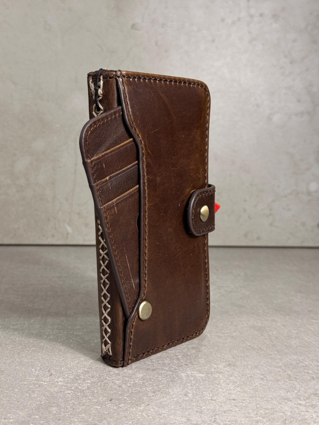 Handmade Leather Wallet Case for Galaxy Z Fold