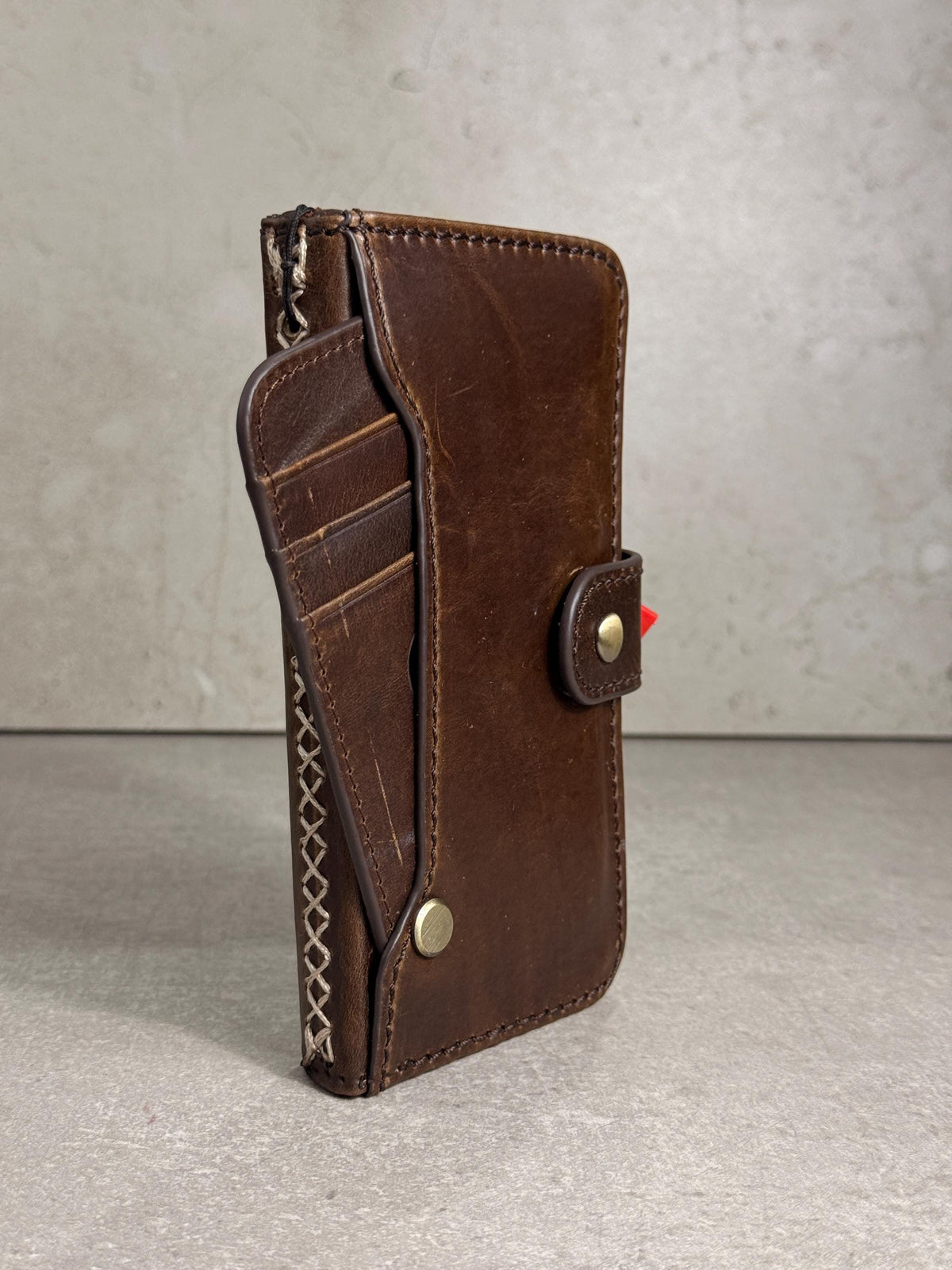 Handmade Leather Wallet Case for Galaxy Z Fold