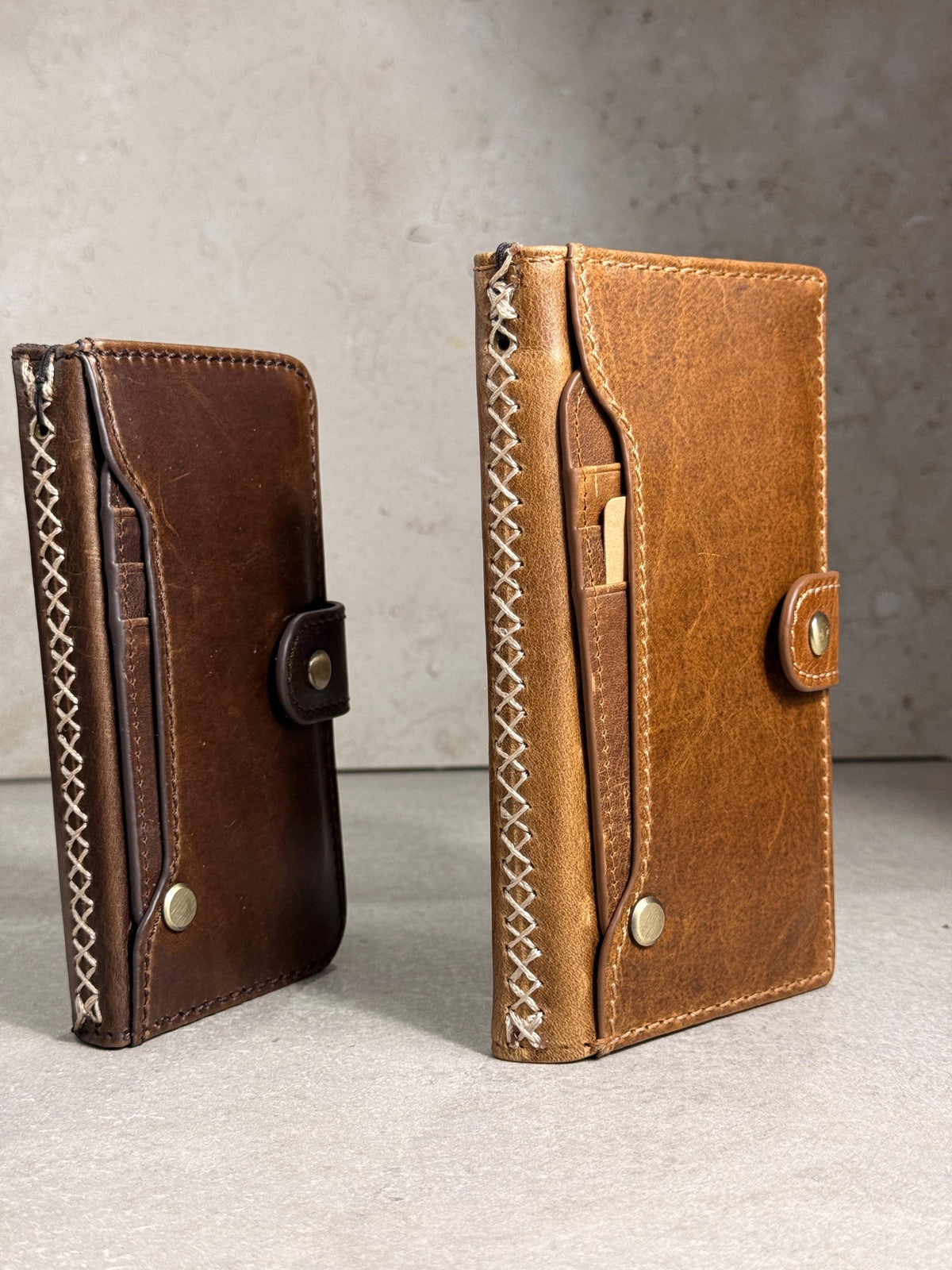 Handmade Leather Wallet Case for Galaxy Z Fold
