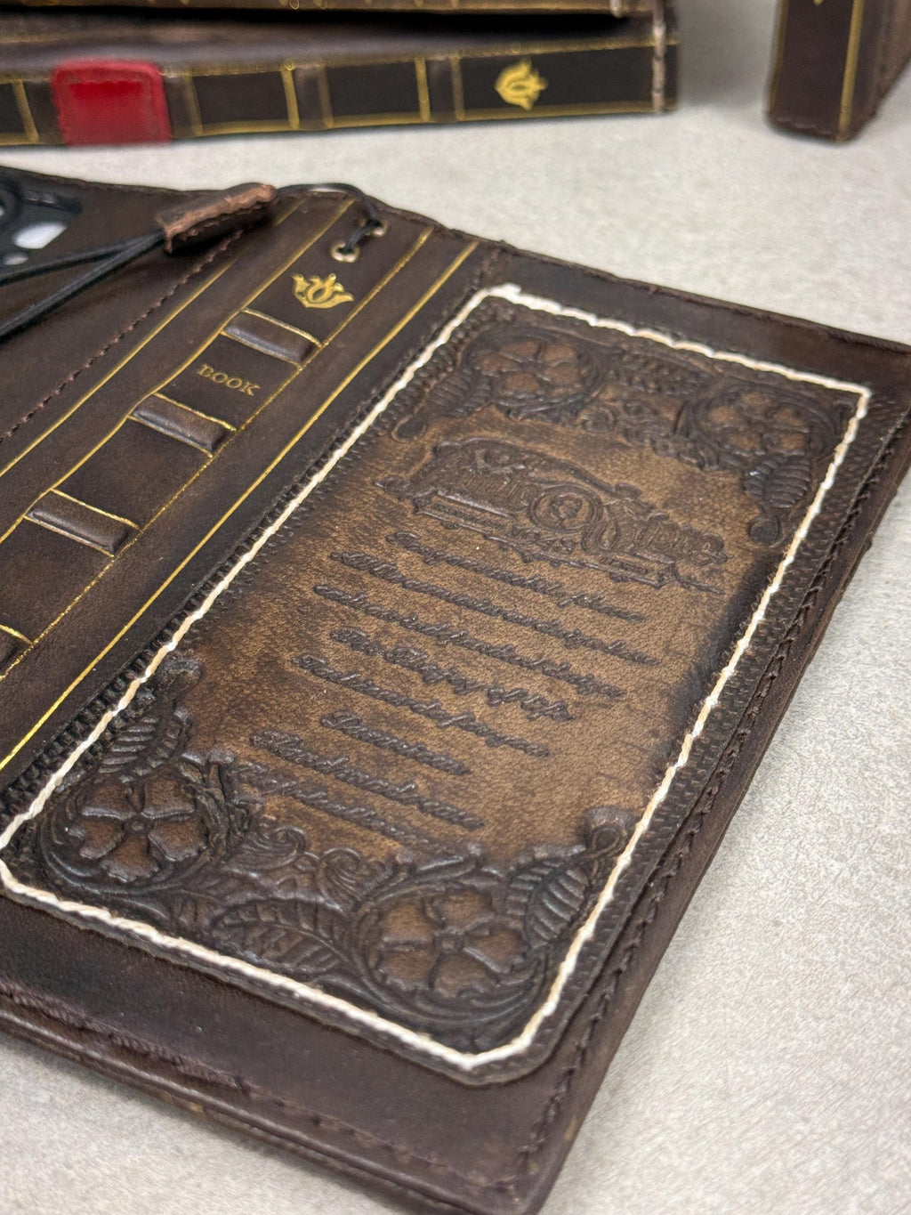Handmade Leather Wallet Phone Case: Galaxy S26 S25 S24