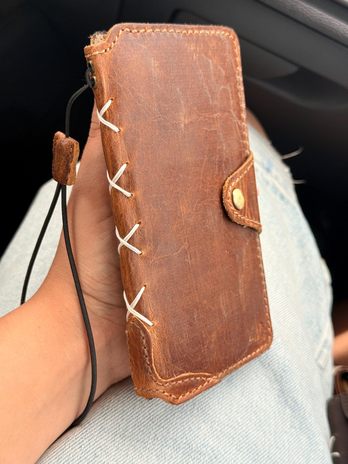 Handmade Leather Wallet Case: Galaxy S21 S22 S23 S24 S25 S26 Ultra, Card Slots
