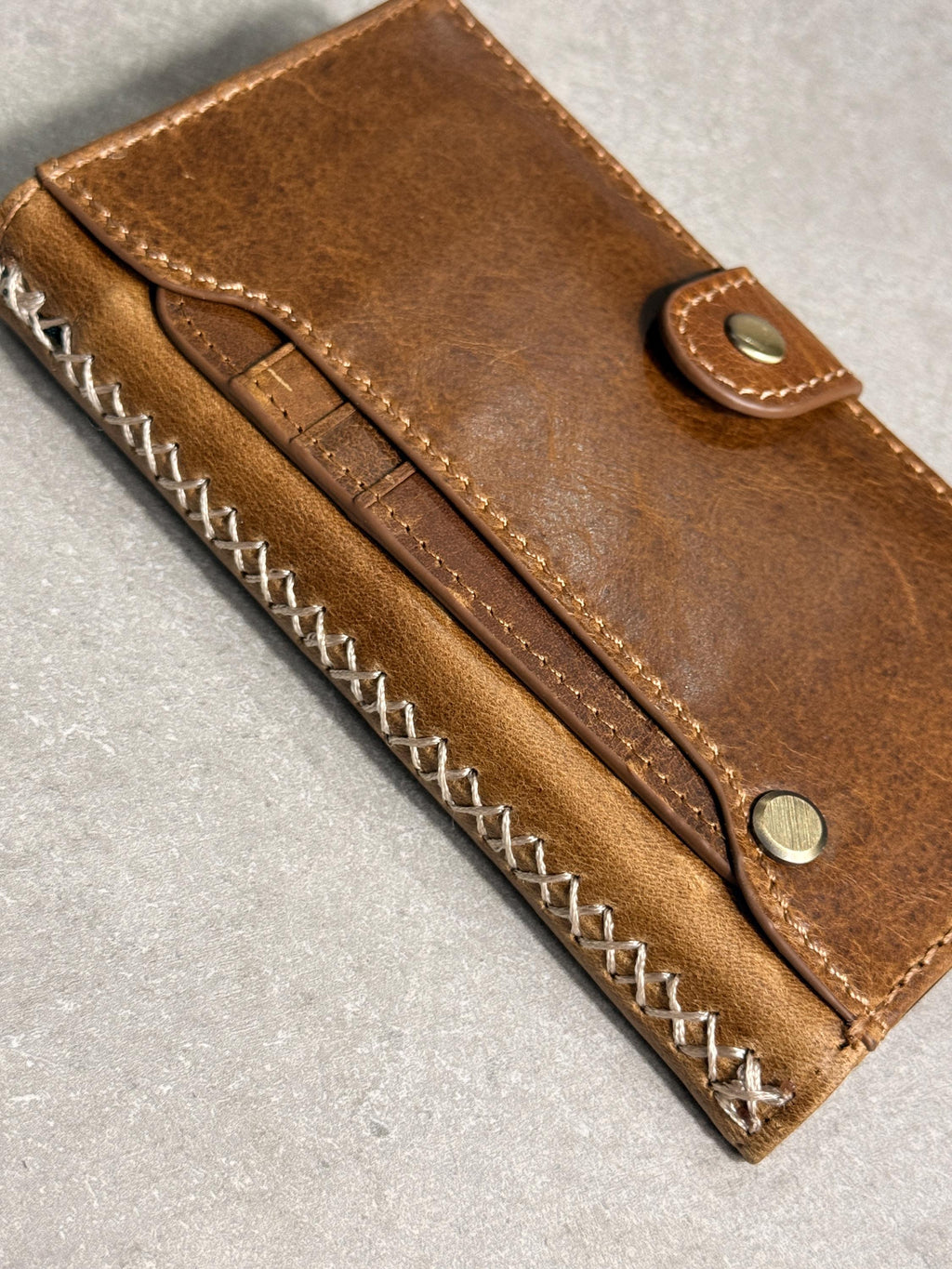Vintage Book Style Leather iPhone Wallet Case 17