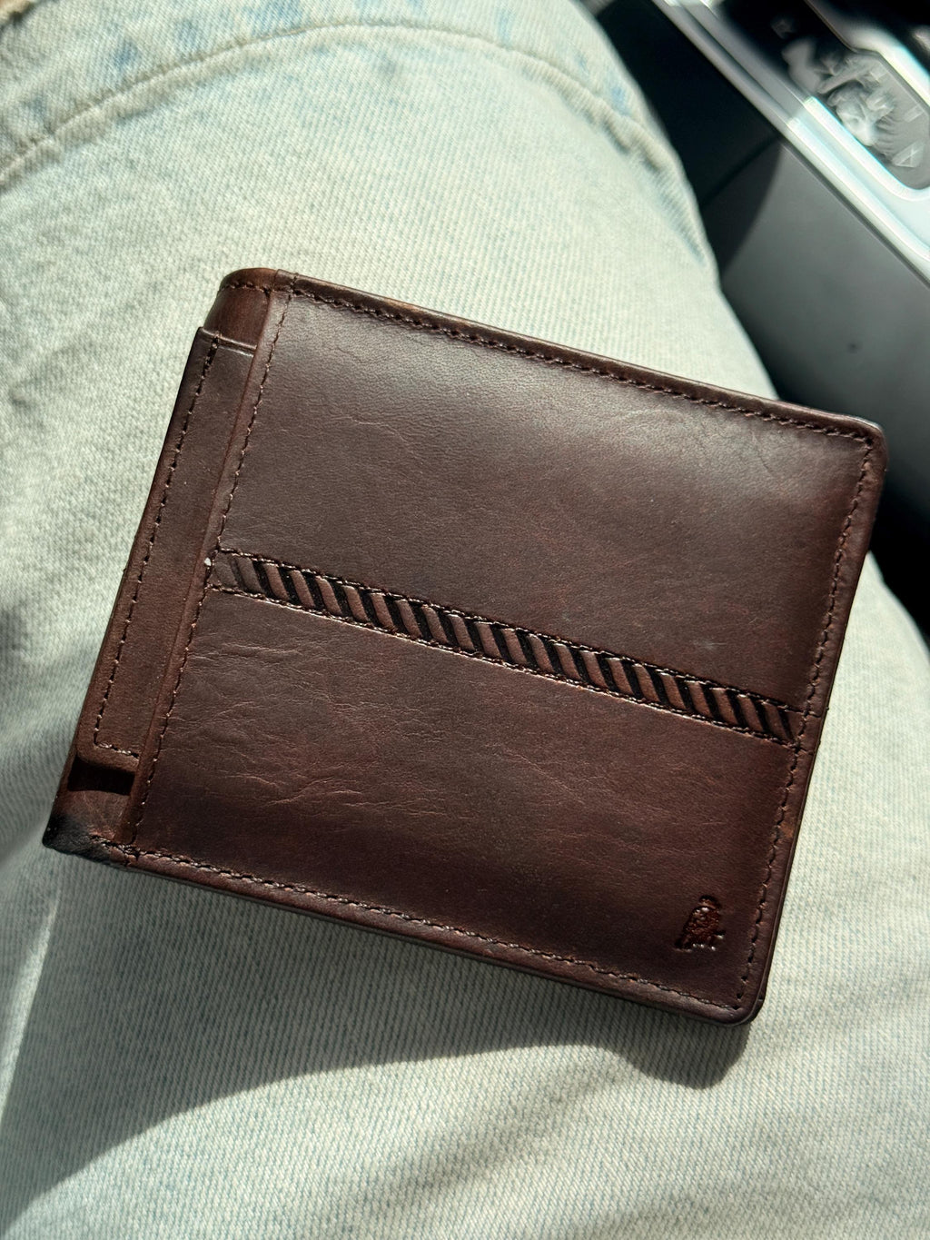 2 in 1 Leather Wallet Slim Removable Card Holder Minimalist Bifold Compact Everyday Wallet