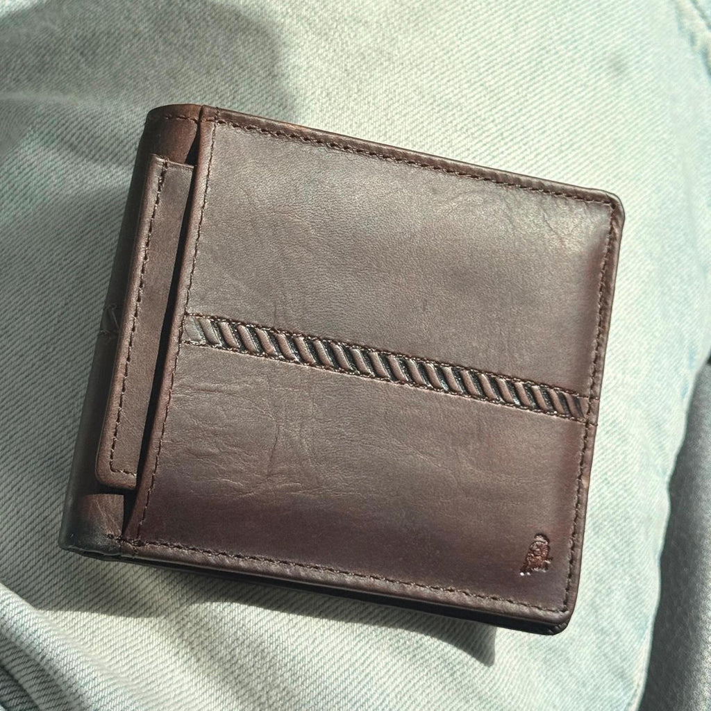 2 in 1 Leather Wallet Slim Removable Card Holder Minimalist Bifold Compact Everyday Wallet