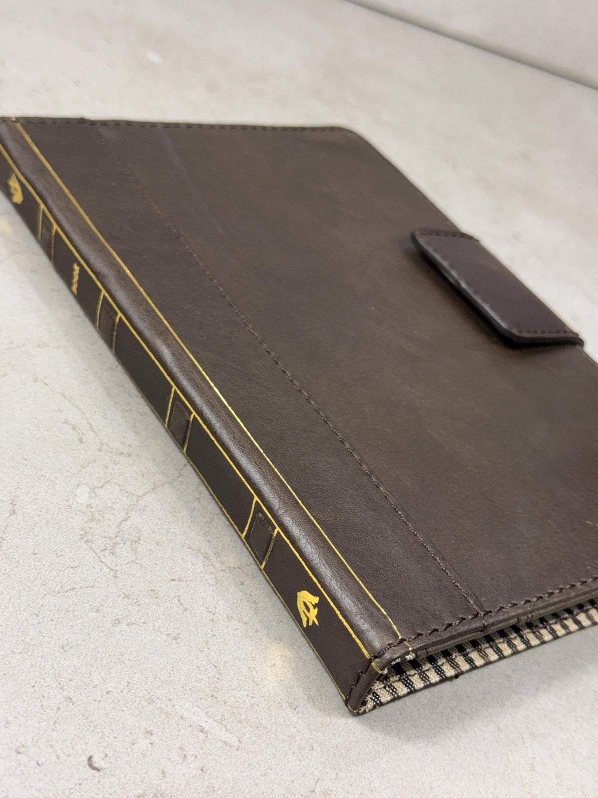 Handmade Leather Samsung tab A9+ A11+ Cover, Book Style Case with Pen Holder