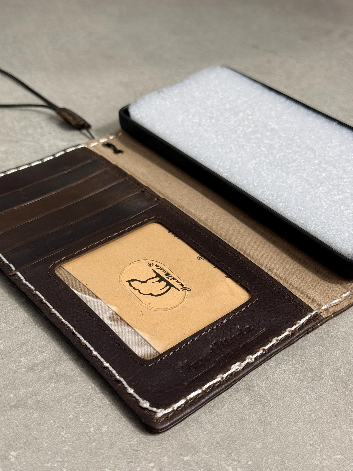 Genuine Leather fo OnePlus Open Case Wallet Handmade Wireless Luxury