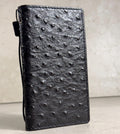 Genuine Leather Wallet Case: Vintage Book Style, Card Slots Motorola