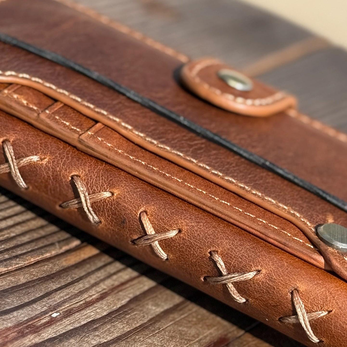 Genuine Leather Wallet Case: Vintage Book Style, Card Slots Motorola