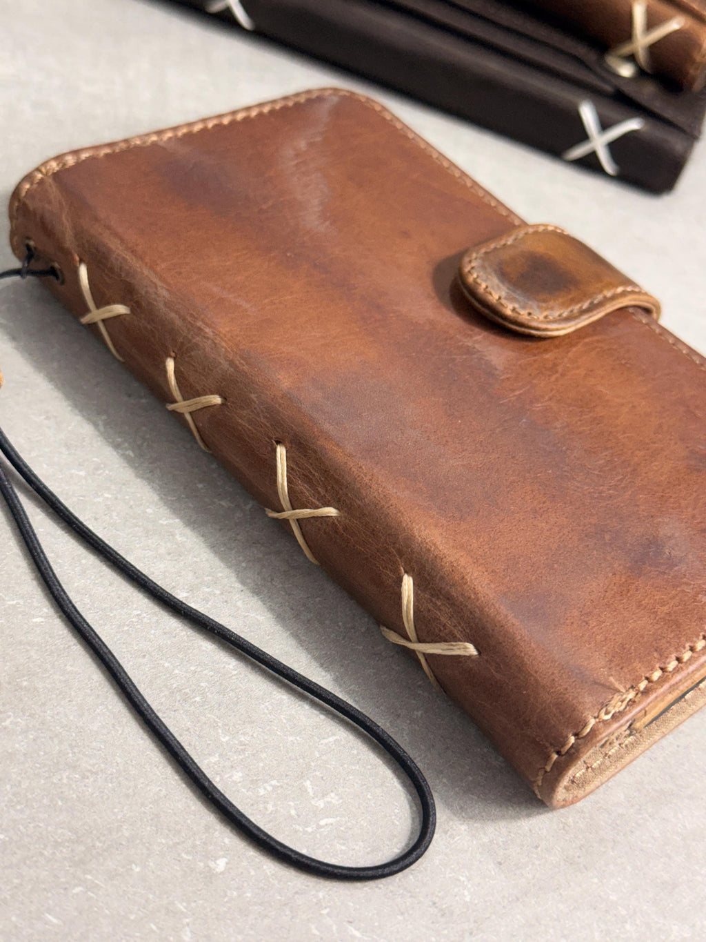 Genuine Leather fo OnePlus Open Case Wallet Handmade Wireless Luxury oiled Ar