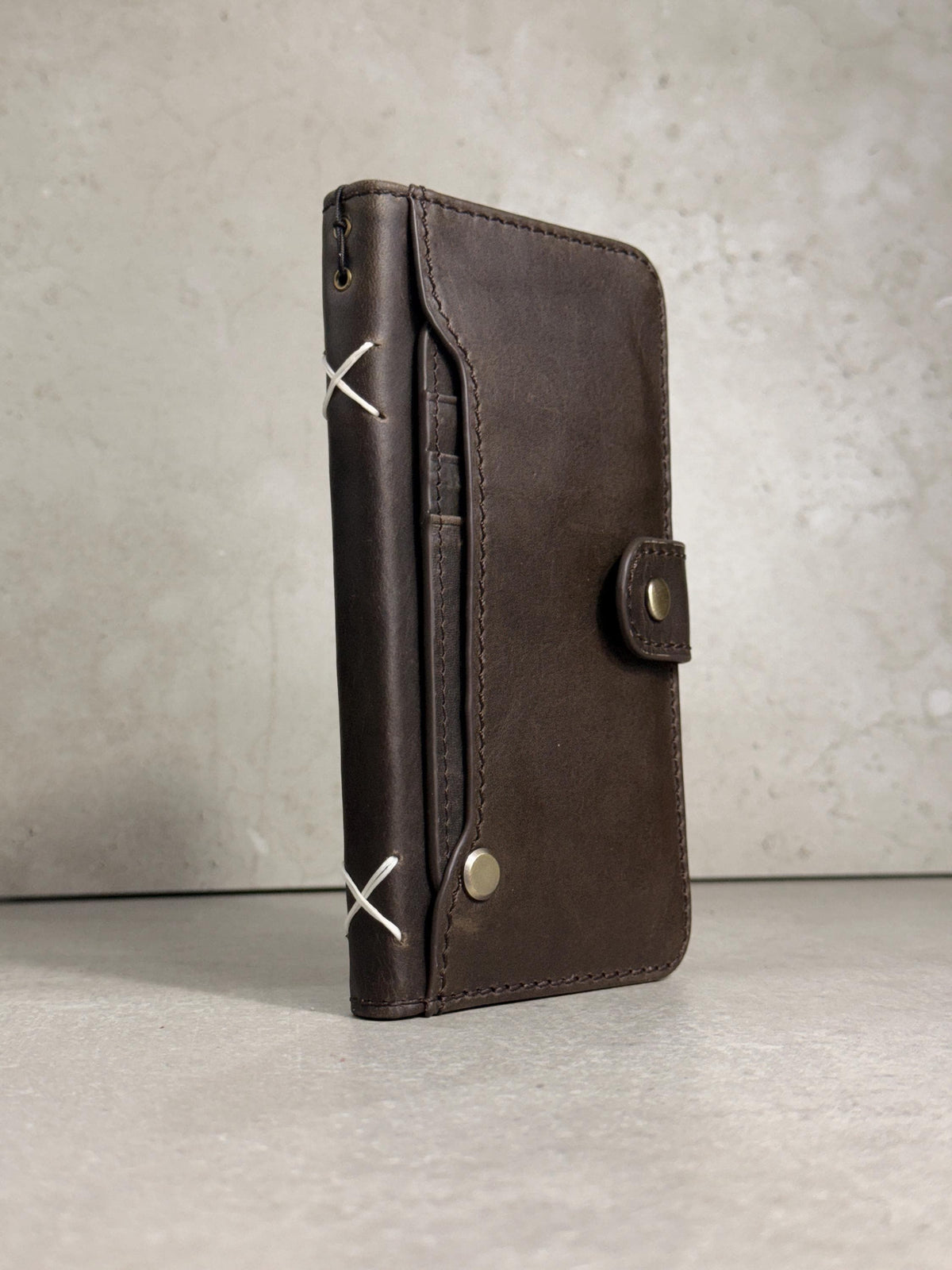 Genuine Leather fo OnePlus Open Case Wallet Handmade Wireless Luxury oiled Ar