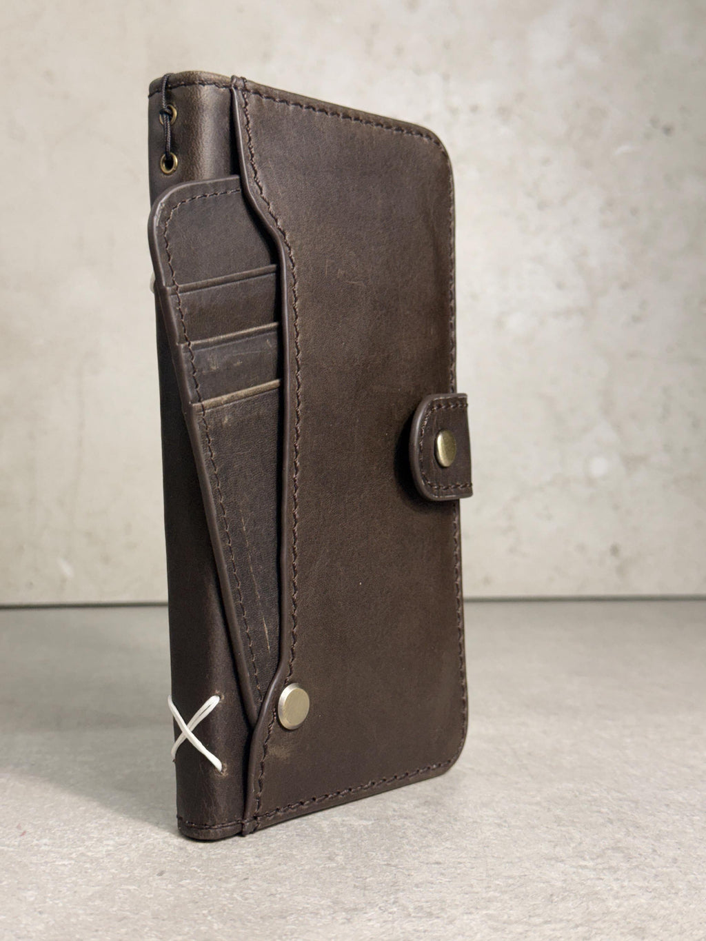 Handmade Leather Wallet Case: Galaxy S21 S22 S23 S24 S25 S26 Ultra, Card Slots