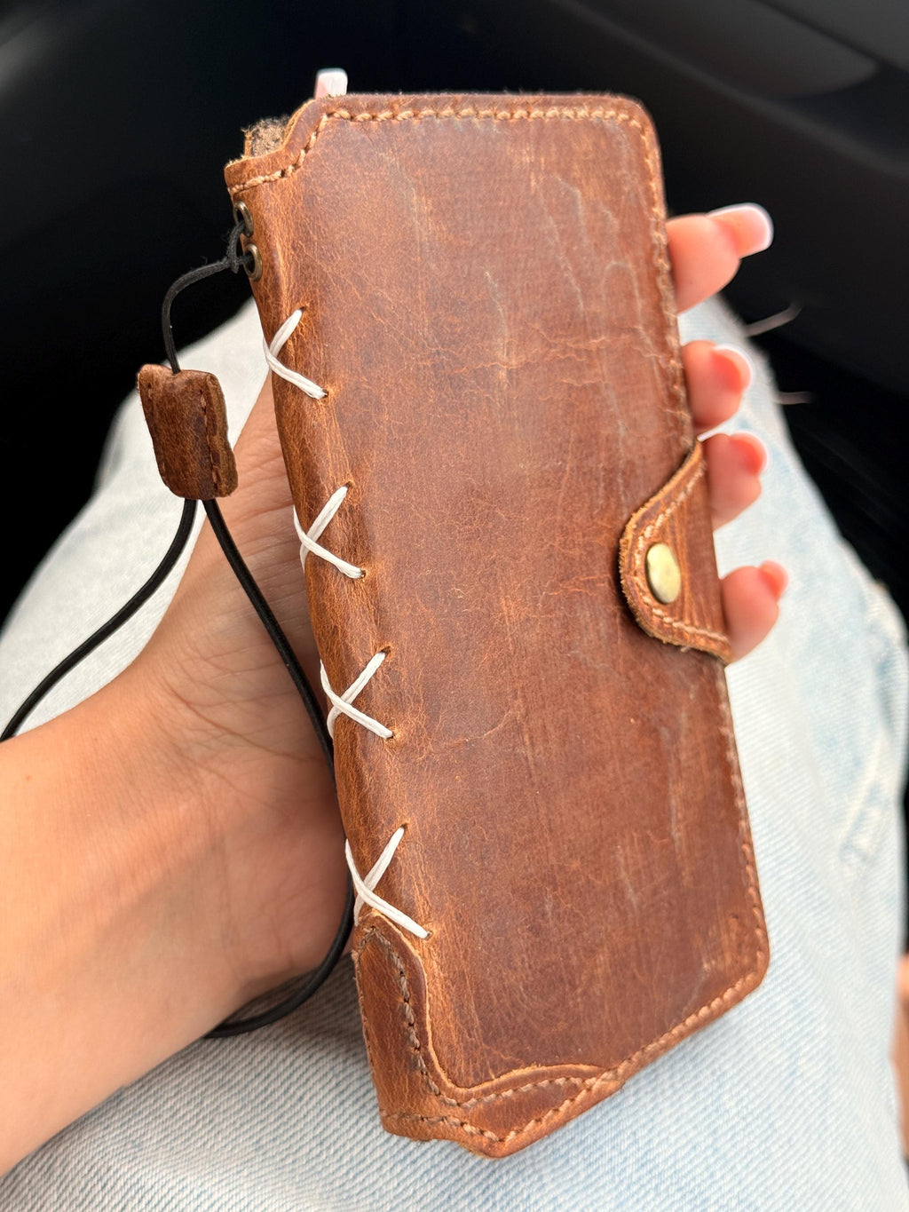 Handmade Leather Wallet Case: Galaxy S21 S22 S23 S24 S25 S26 Ultra, Card Slots