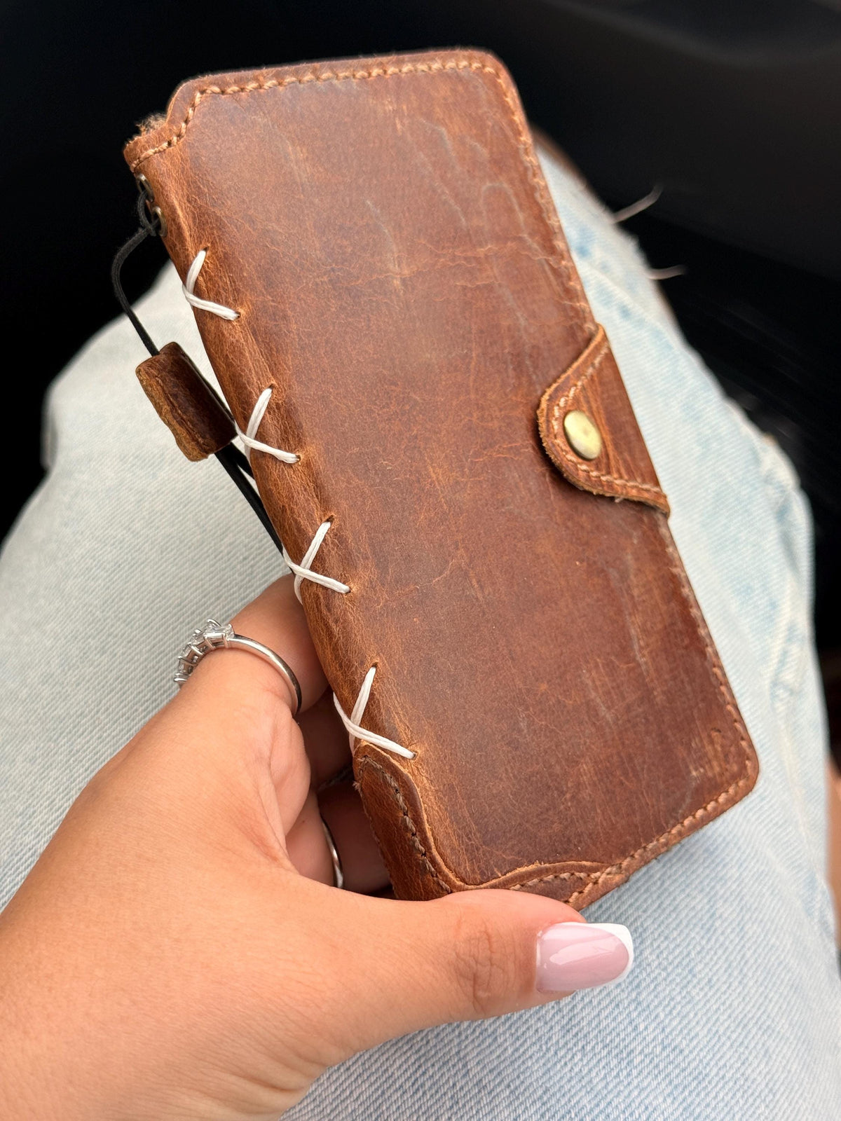 Handmade Leather Wallet Case: Galaxy S21 S22 S23 S24 S25 S26 Ultra, Card Slots
