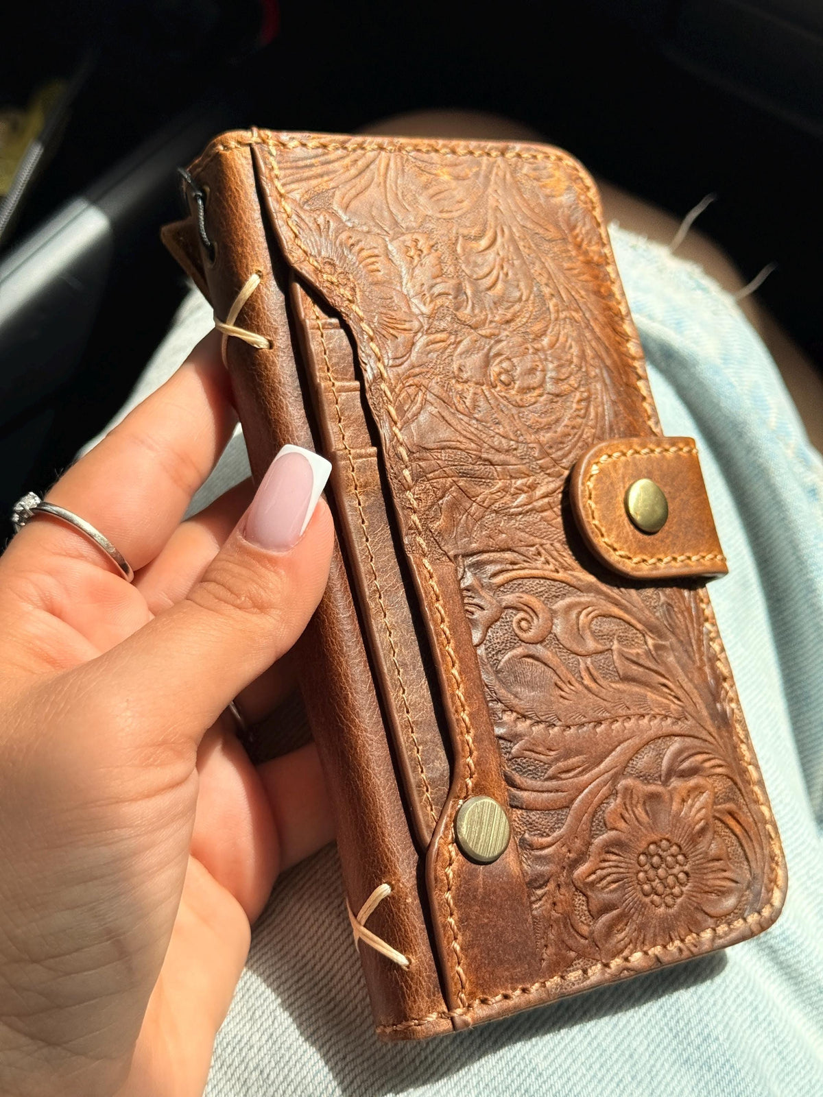Handmade Leather Wallet Case: Galaxy S21 S22 S23 S24 S25 S26 Ultra, Card Slots