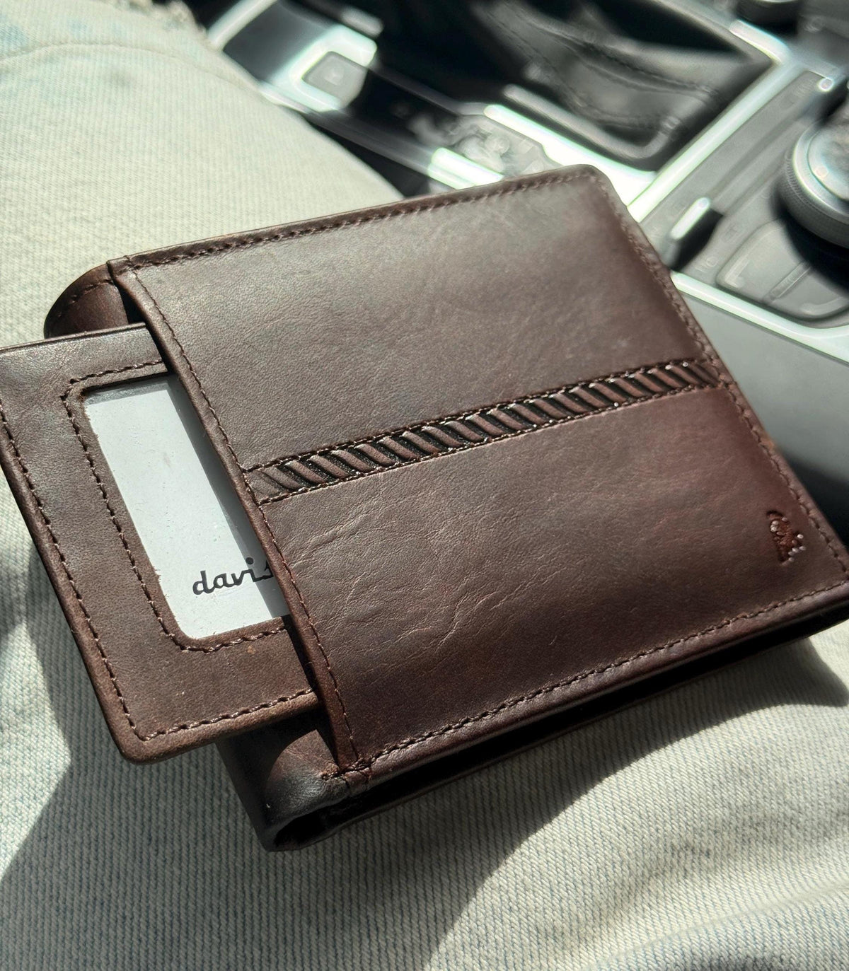 2 in 1 Leather Wallet Slim Removable Card Holder Minimalist Bifold Compact Everyday Wallet