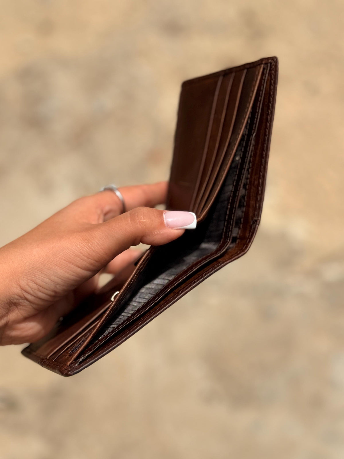 2 in 1 Leather Wallet Slim Removable Card Holder Minimalist Bifold Compact Everyday Wallet