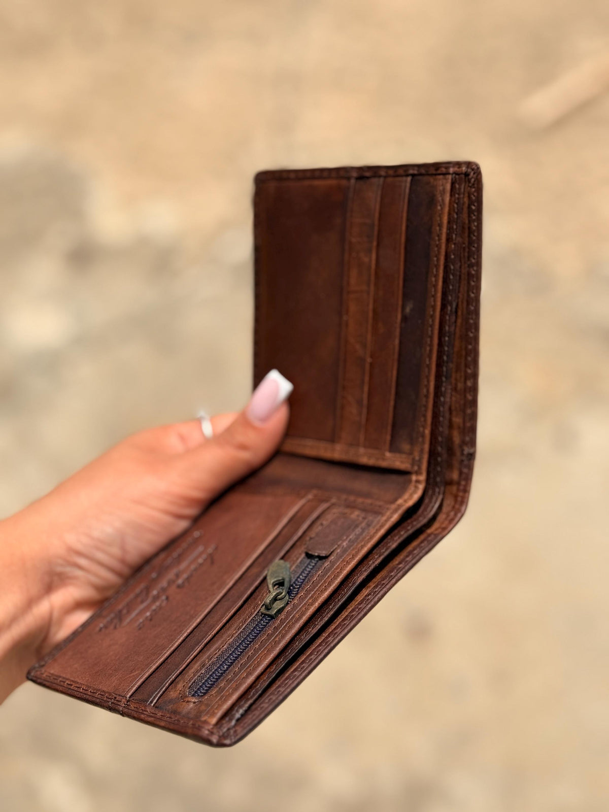 2 in 1 Leather Wallet Slim Removable Card Holder Minimalist Bifold Compact Everyday Wallet