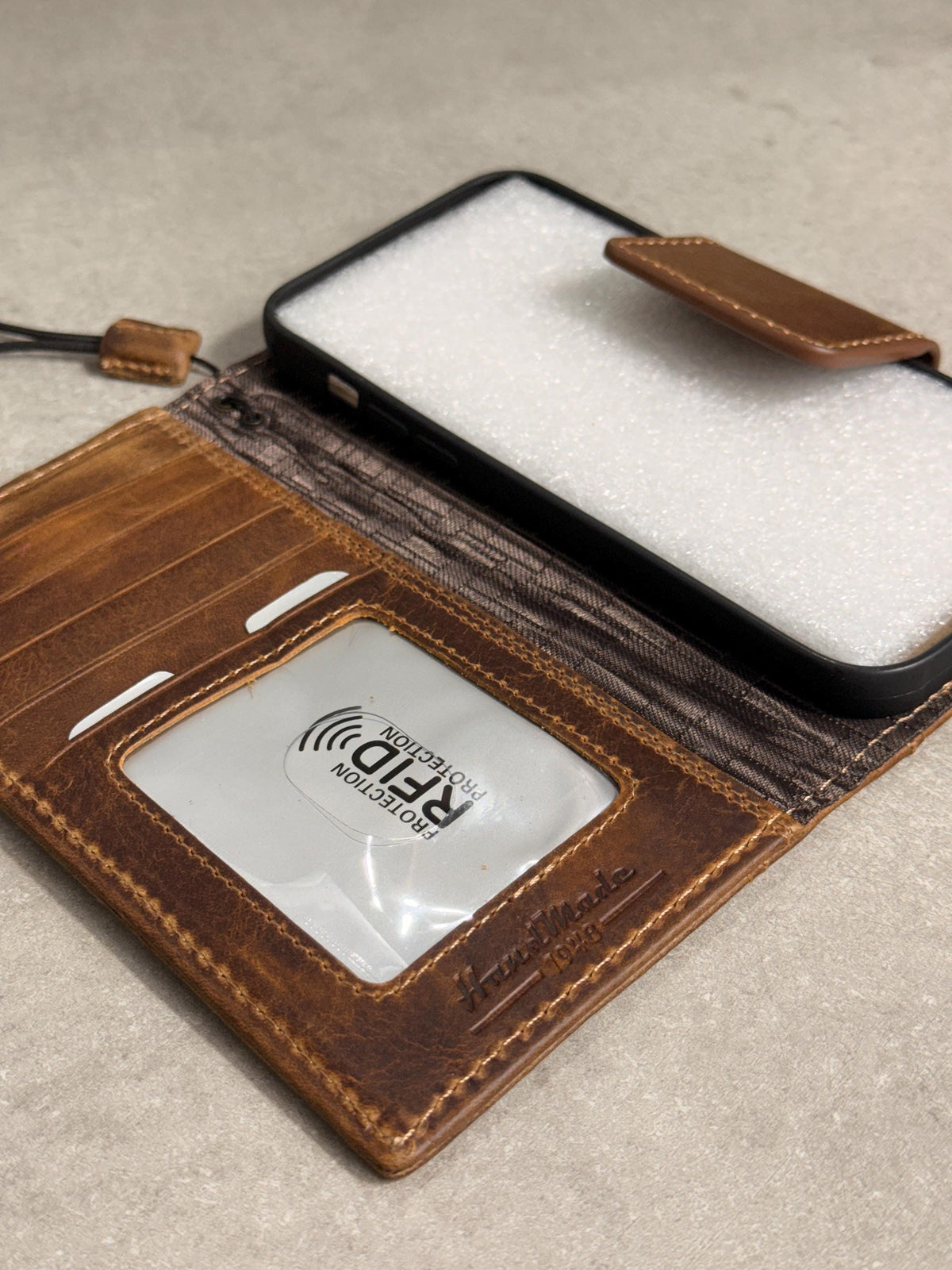 Embossed Leather Wallet Case for Google Pixel: Vintage Art Design