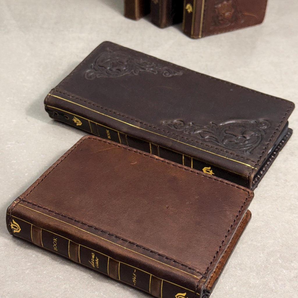 Leather Phone Case & Journal Set – Vintage Book Style
