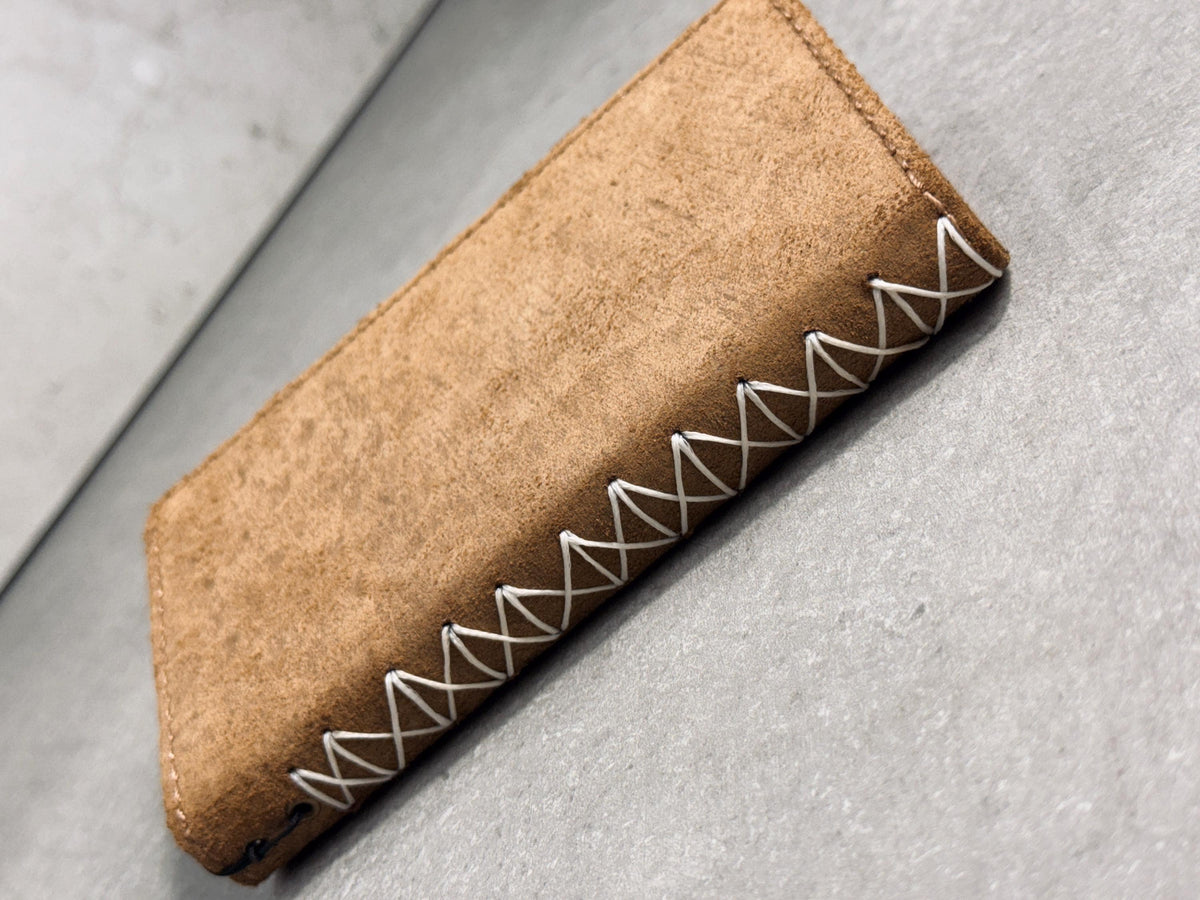 Genuine Leather Wallet Case: Vintage Book Style, Card Slots Motorola