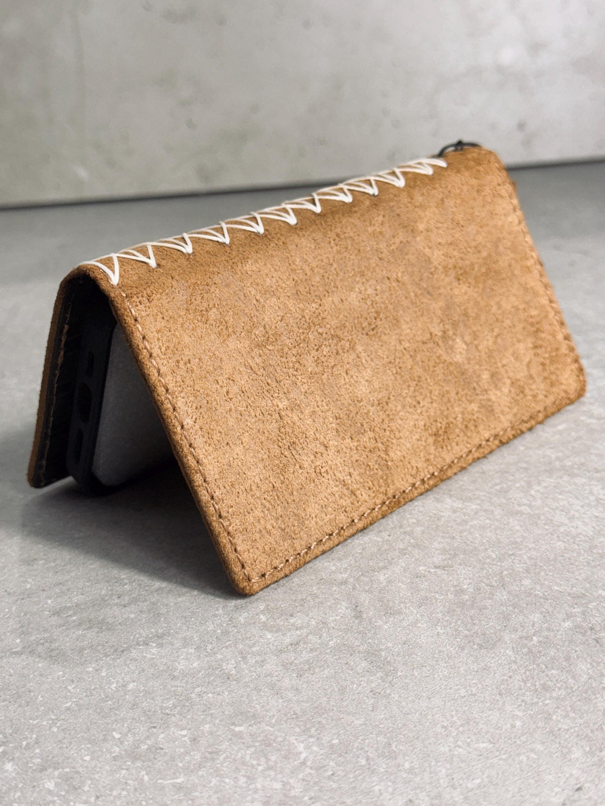 Vintage Leather Wallet Case for iPhone: Book Style, Card Slots
