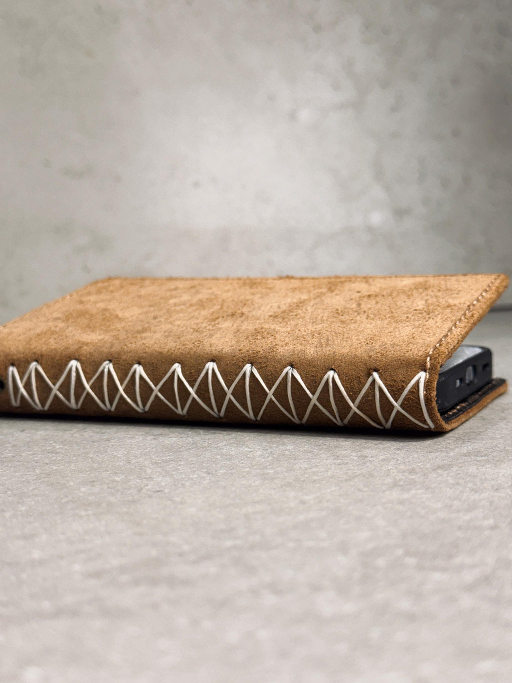 Vintage Leather Wallet Case for iPhone: Book Style, Card Slots