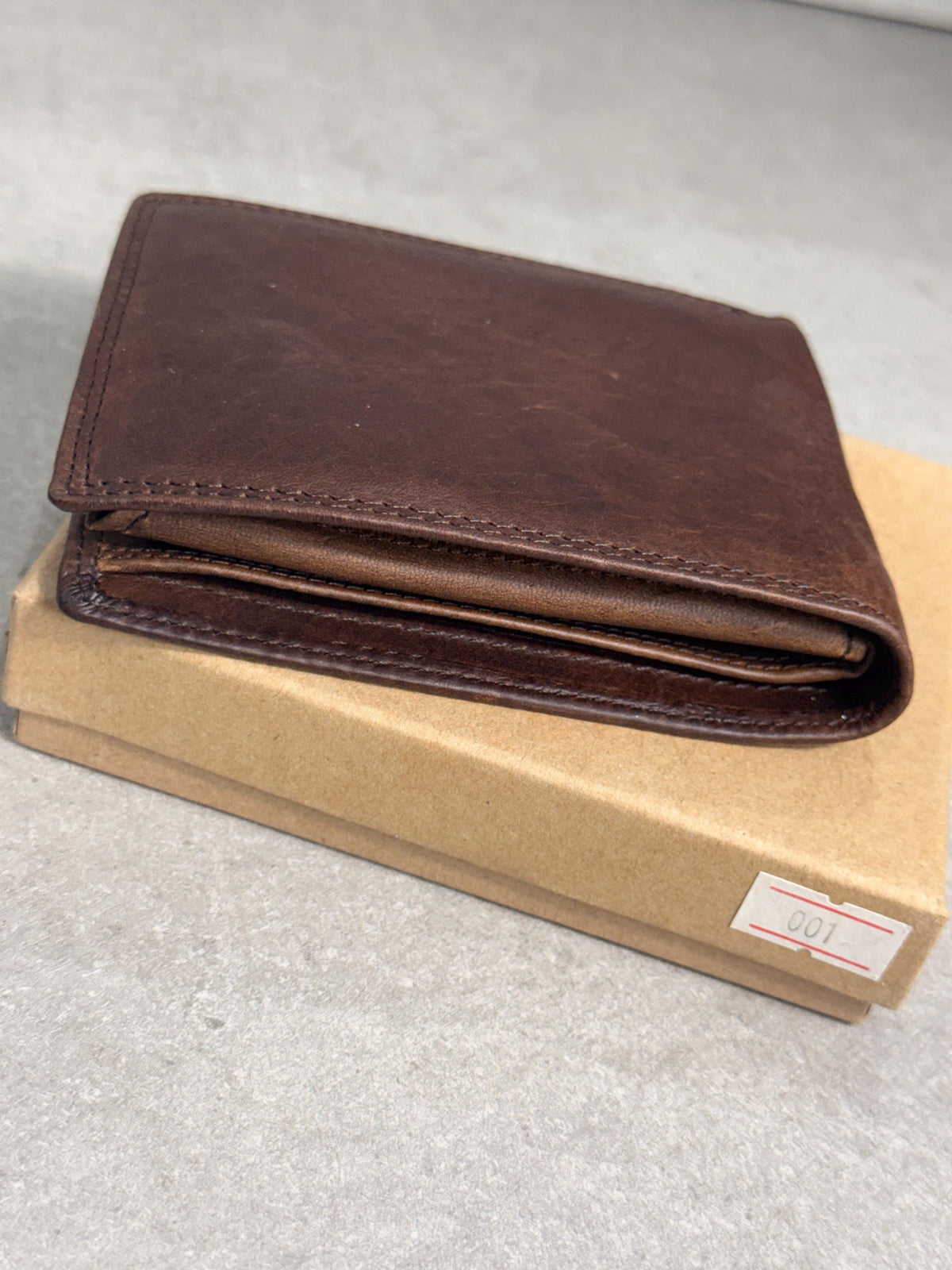 Leather Wallet Slim Holder Minimalist Bifold Compact Everyday Wallet