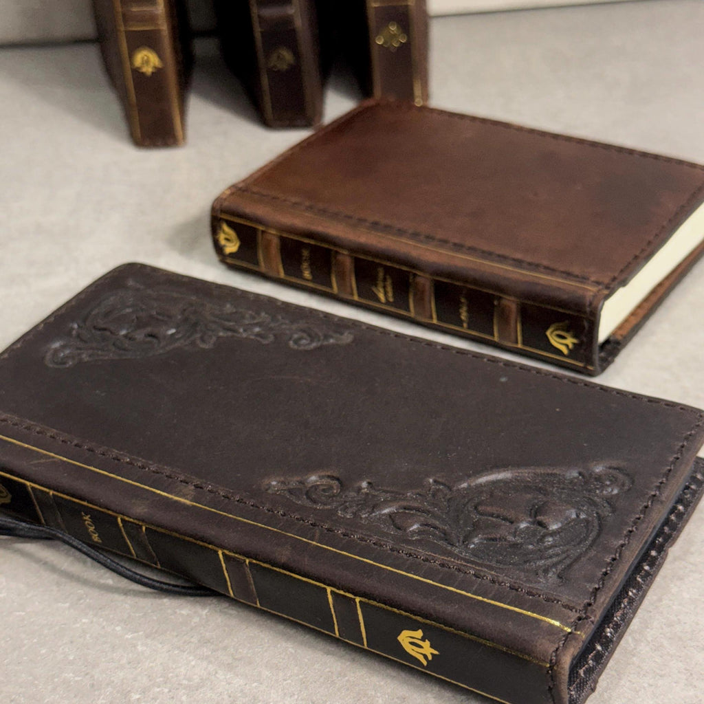 Leather Phone Case & Journal Set – Vintage Book Style