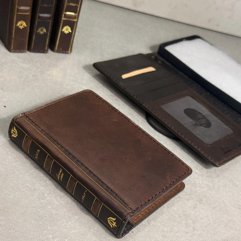 Leather Phone Case & Journal Set – Vintage Book Style