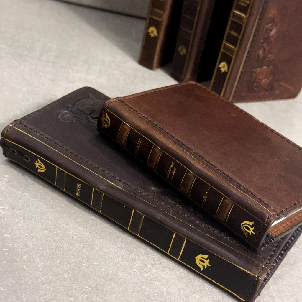 Leather Phone Case & Journal Set – Vintage Book Style