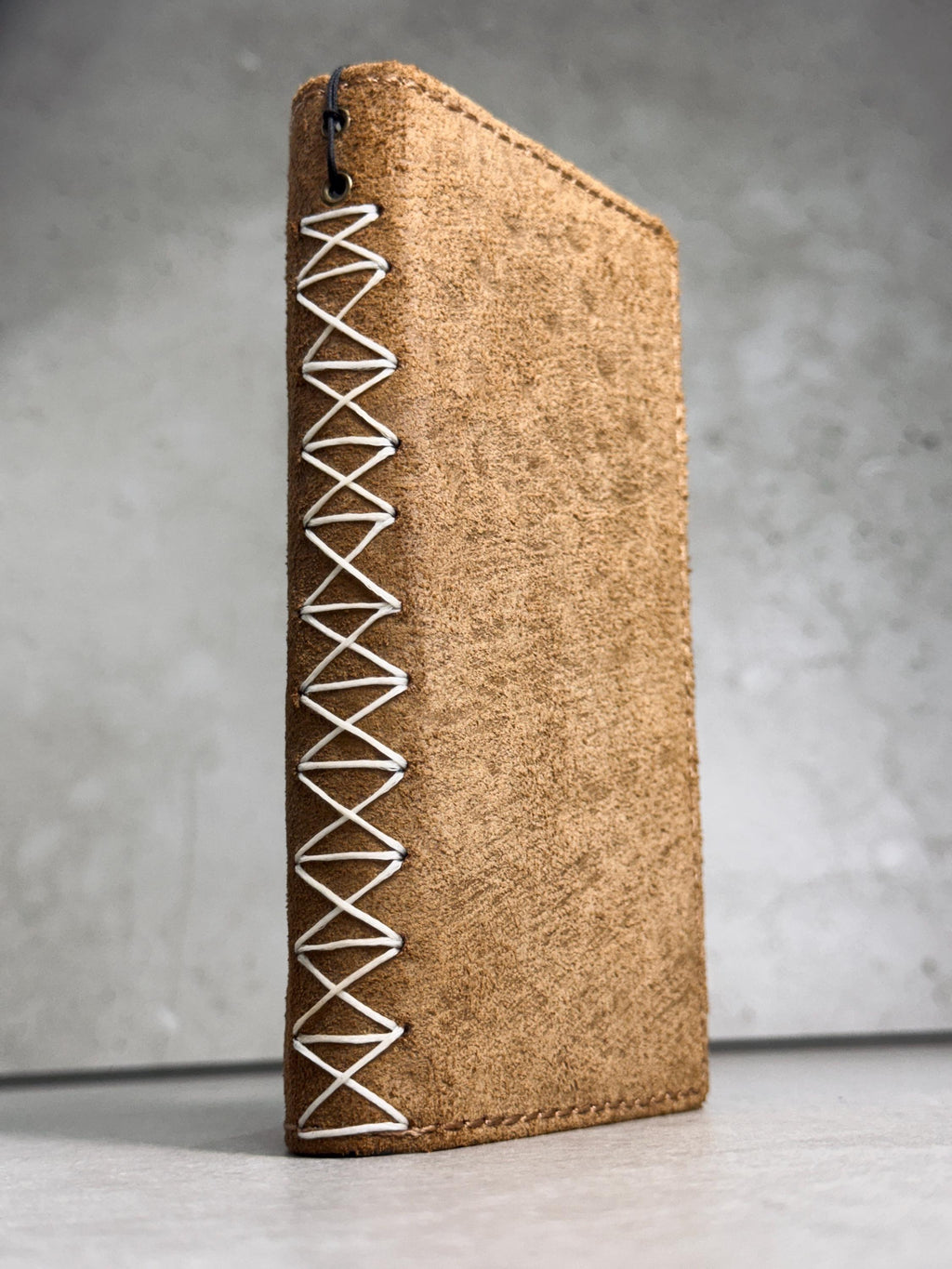 Genuine Leather Wallet Case: Vintage Book Style, Card Slots Motorola