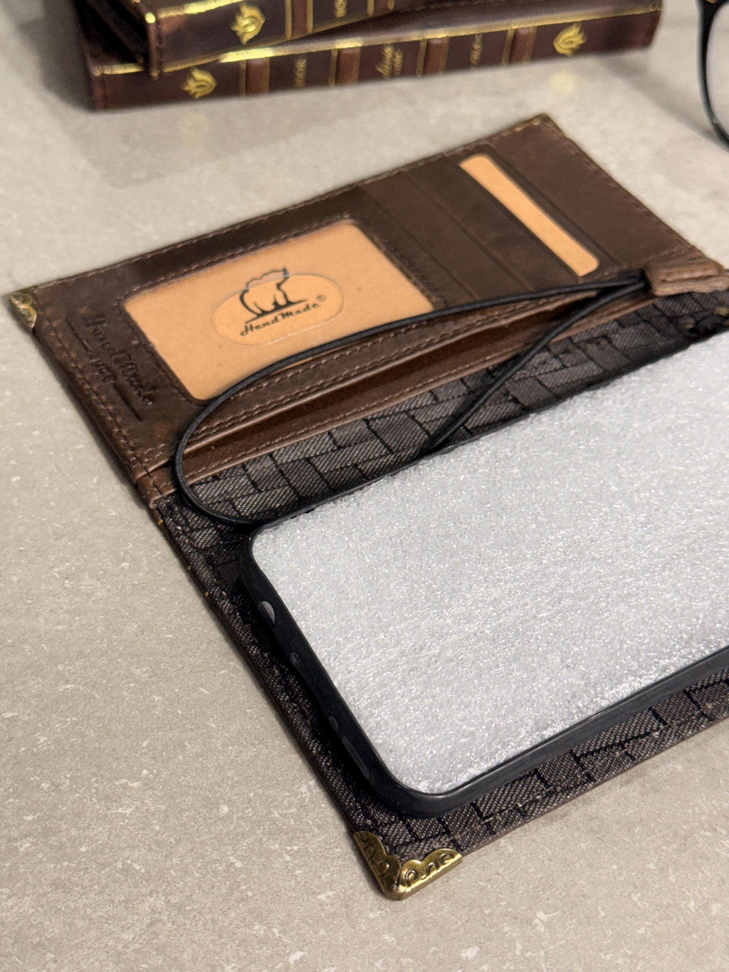 Genuine Leather Wallet Case For Galaxy S21-S26 Ultra, Card Slots (Book Design)