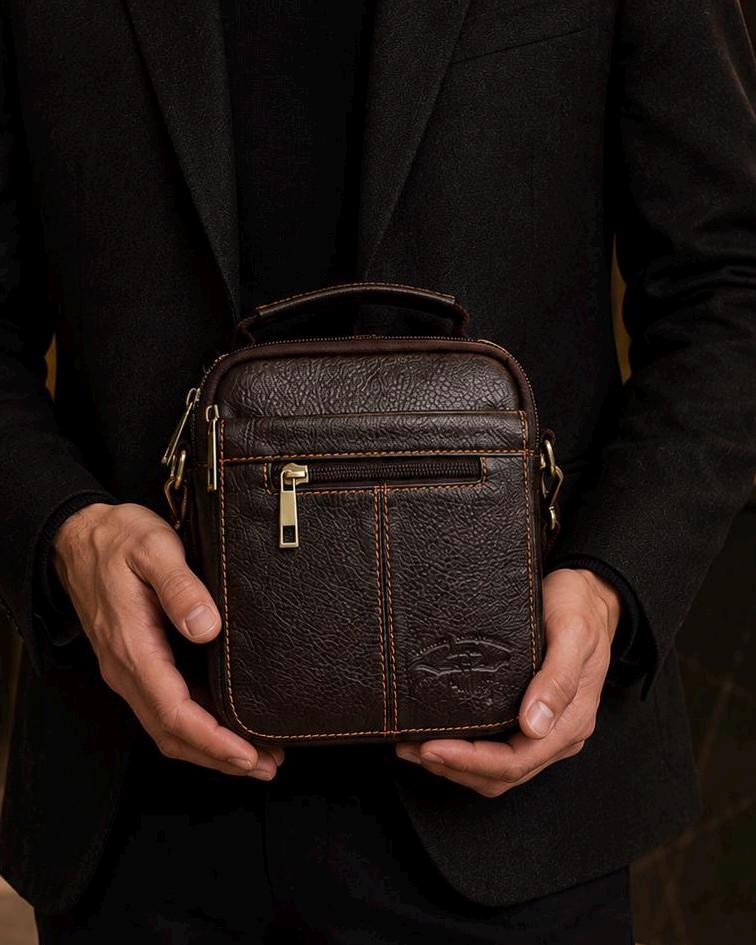 Genuine Leather Bag Handmade Side Bag for Men and Women Vintage Gift