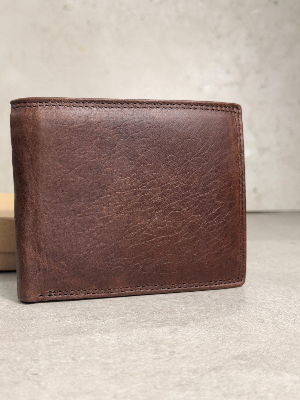 Leather Wallet Slim Holder Minimalist Bifold Compact Everyday Wallet