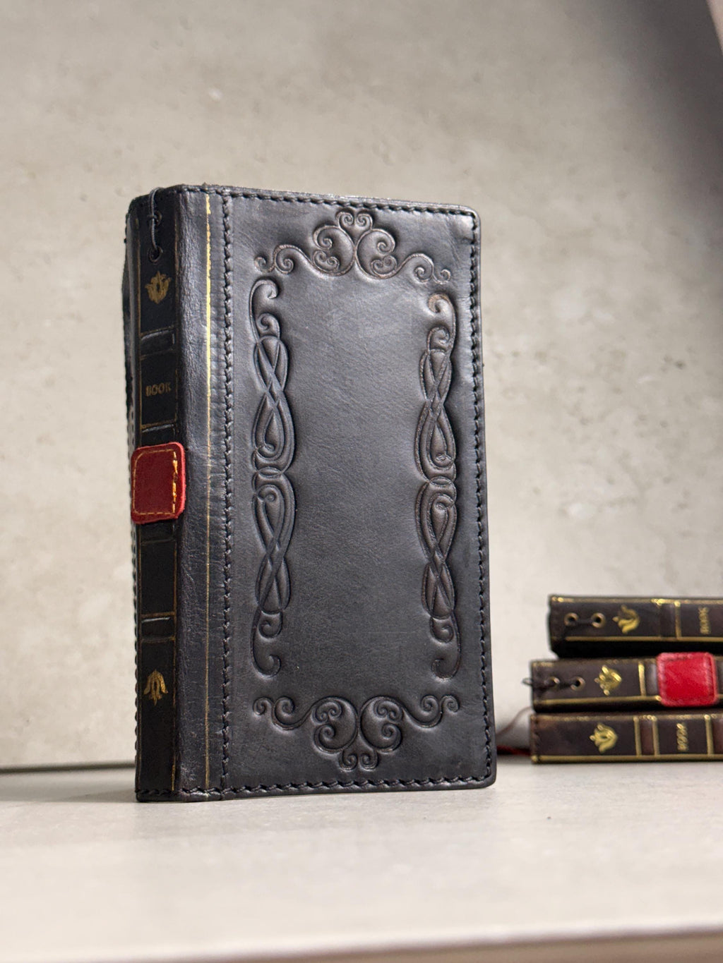 Genuine Leather Google Pixel Wallet Case: Vintage Design