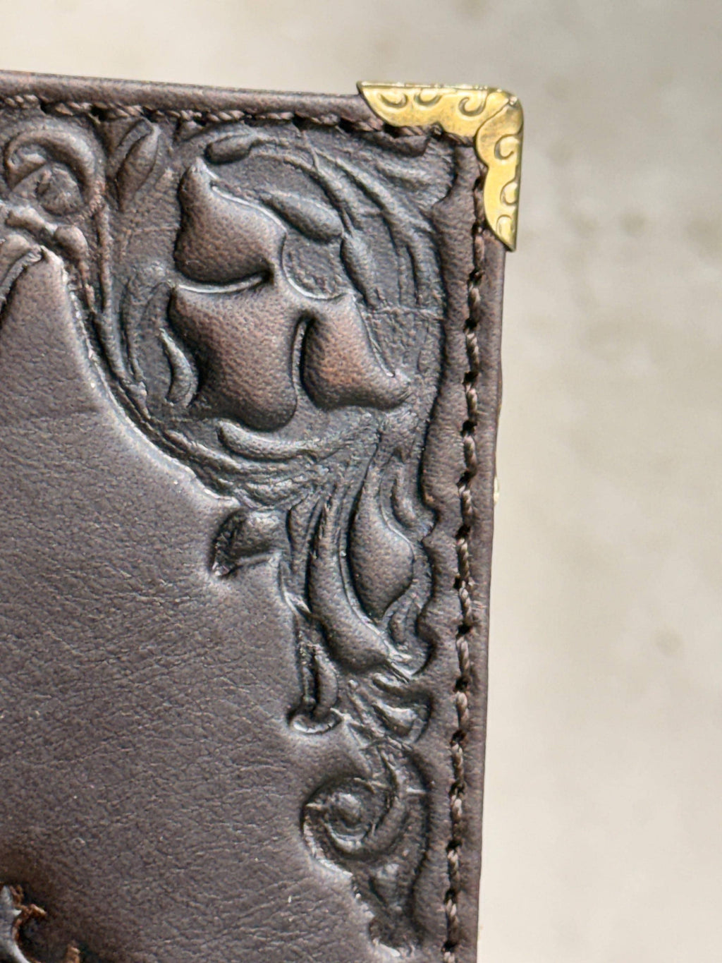 Genuine Leather Wallet Case: Vintage Book Style, Card Slots Motorola