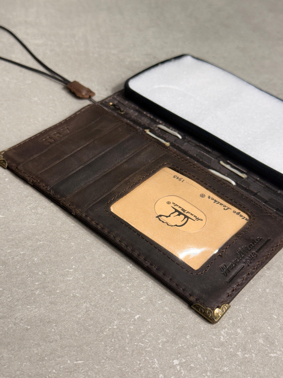 Handmade Ostrich Leather iPhone Case: Vintage Book Style 17