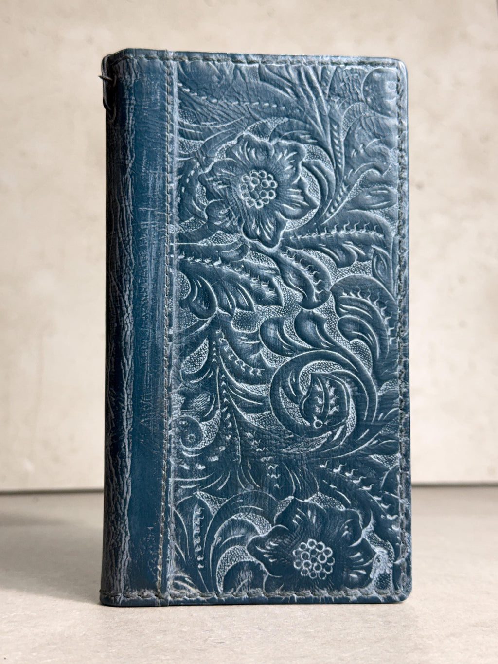 Genuine Leather Wallet Case for Galaxy: Vintage Book Style Cover