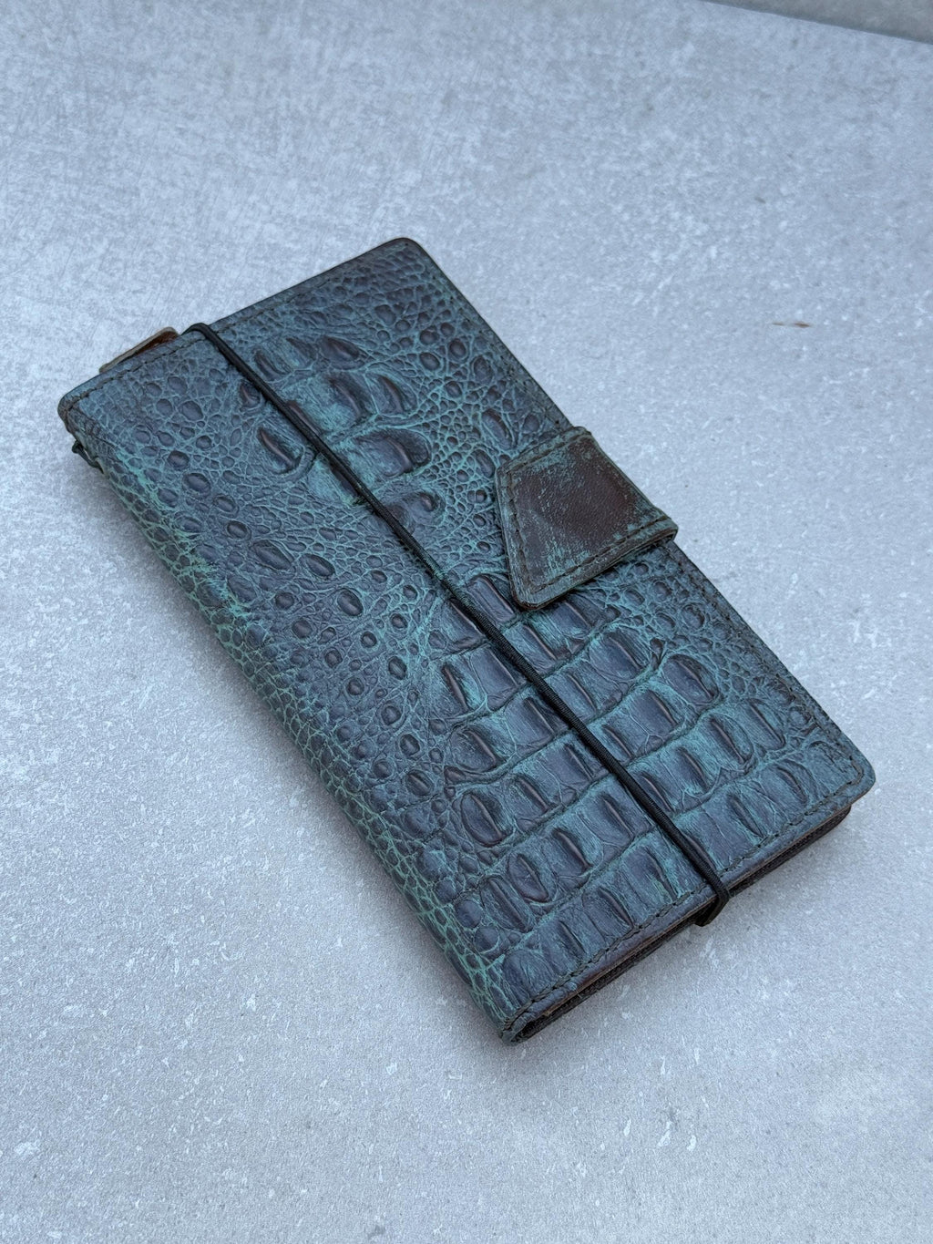 Handmade Leather Wallet Case for Galaxy Z Fold: Art Book Cover