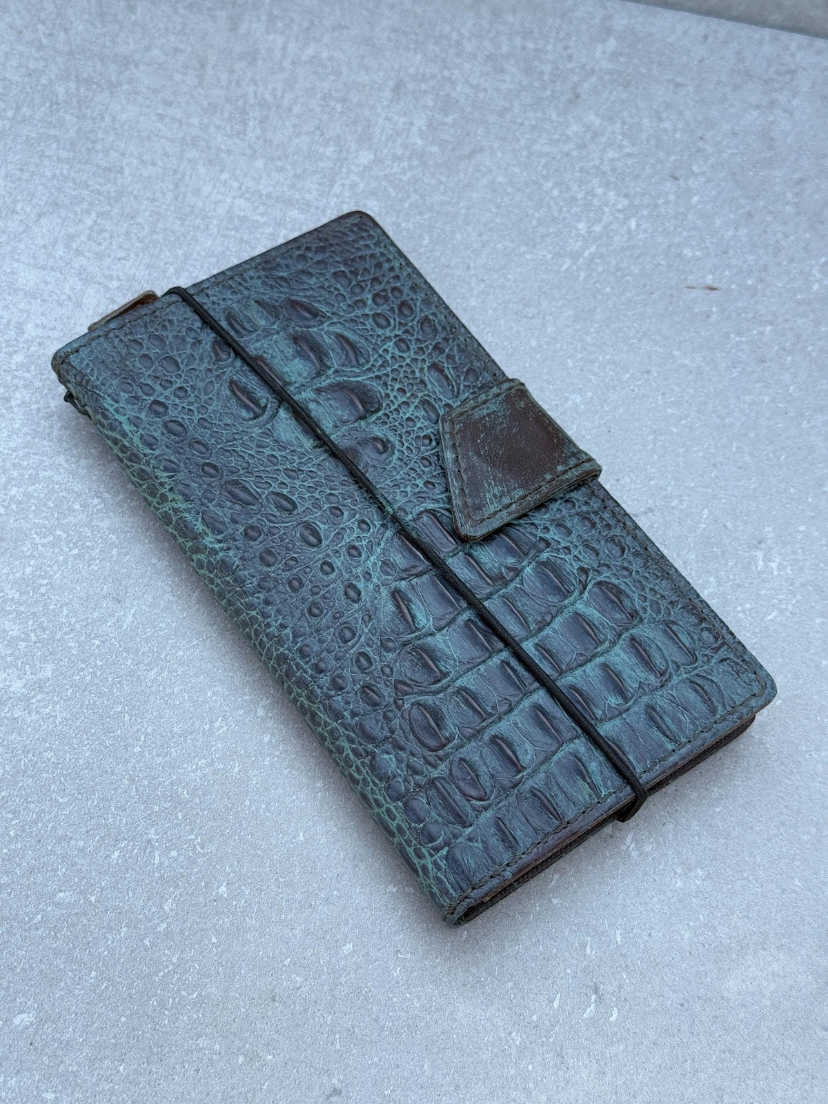 Handmade Leather Wallet Case for Galaxy Z Fold: Art Book Cover
