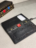 Genuine Leather Google Pixel Wallet Case: Vintage Design