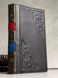 Handmade Black Leather Book Wallet Case for Samsung Galaxy S Series (Ultra FE)