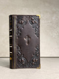 Genuine Leather Wallet Case: Vintage Book Style, Card Slots Motorola