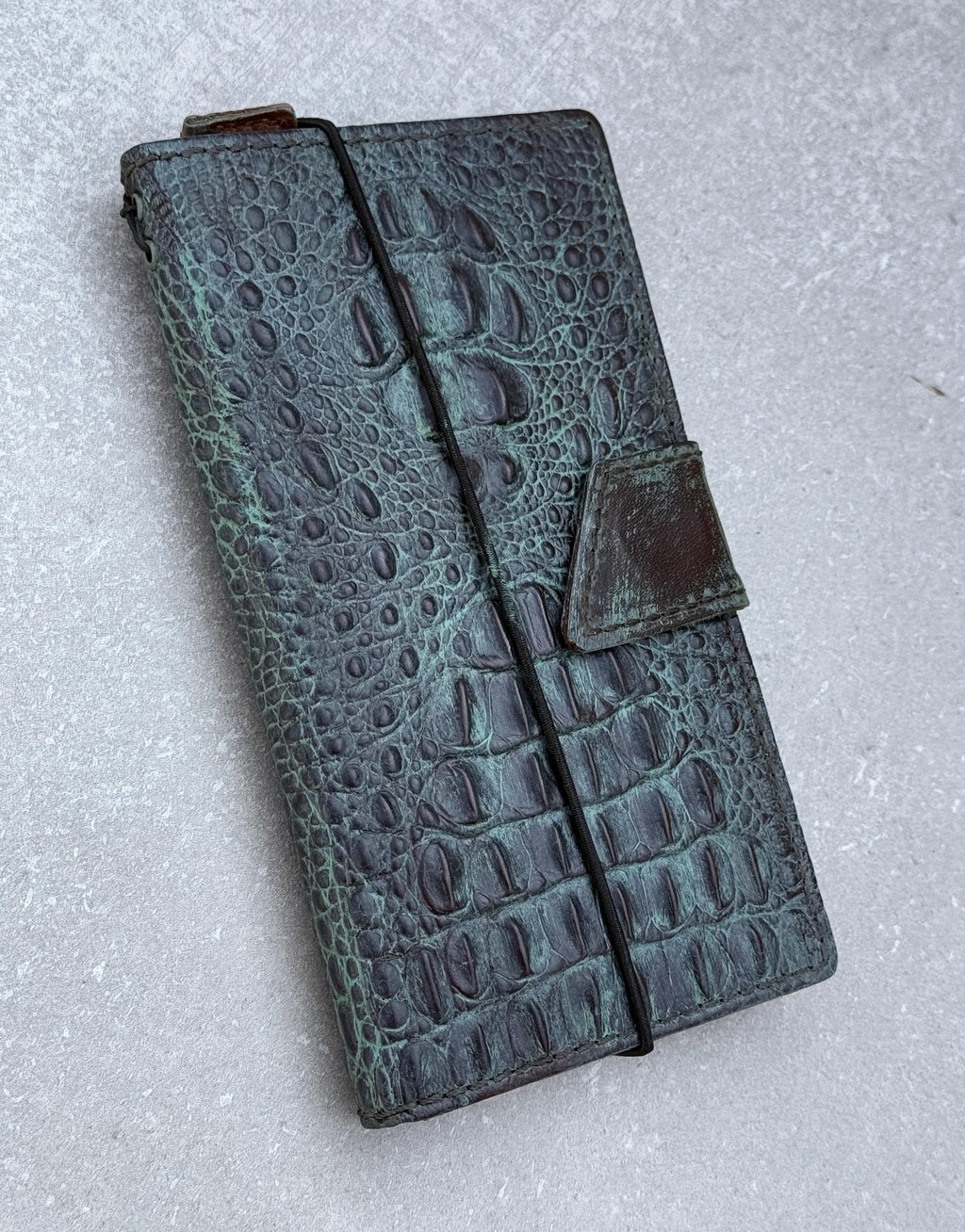 Handmade Leather Wallet Case for Galaxy Z Fold: Art Book Cover