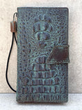 Handmade Leather Wallet Case for Galaxy Z Fold: Art Book Cover